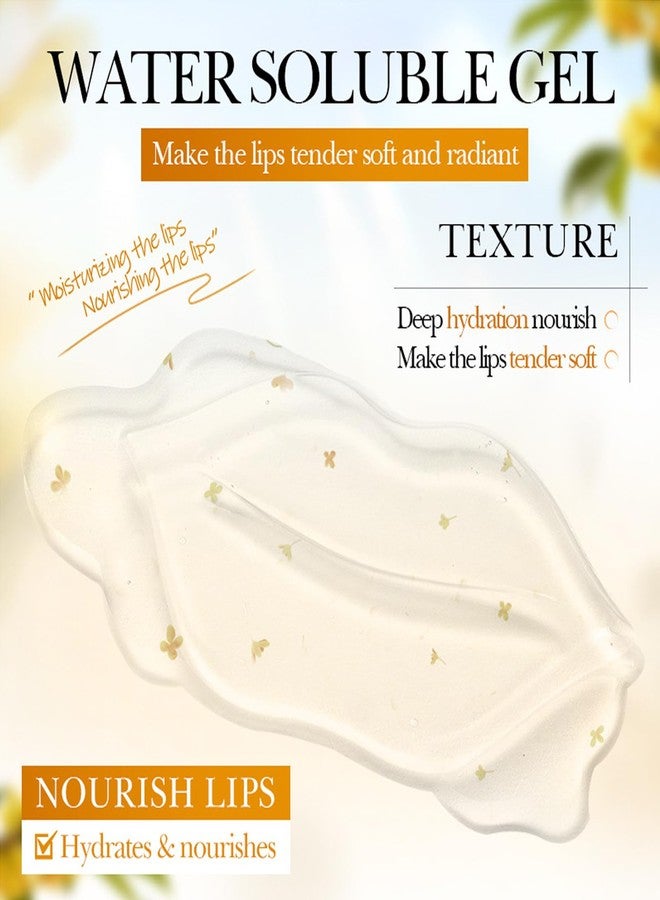 BEUKING Osmanthus Petrolatum Hydrating Lip Mask Gels with Glycerin and Aloe Extract, Moisturizing Mask Lip Treatment & Lip Patches for Dry Lips – Hydration & Repair – Day & Night Use (10 PCS) - Image 4